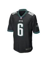 Philadelphia Eagles DeVonta Smith Men's Black Game Jersey