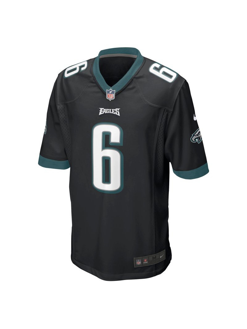 Philadelphia Eagles DeVonta Smith Men's Black Game Jersey