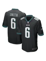 Philadelphia Eagles DeVonta Smith Men's Black Game Jersey