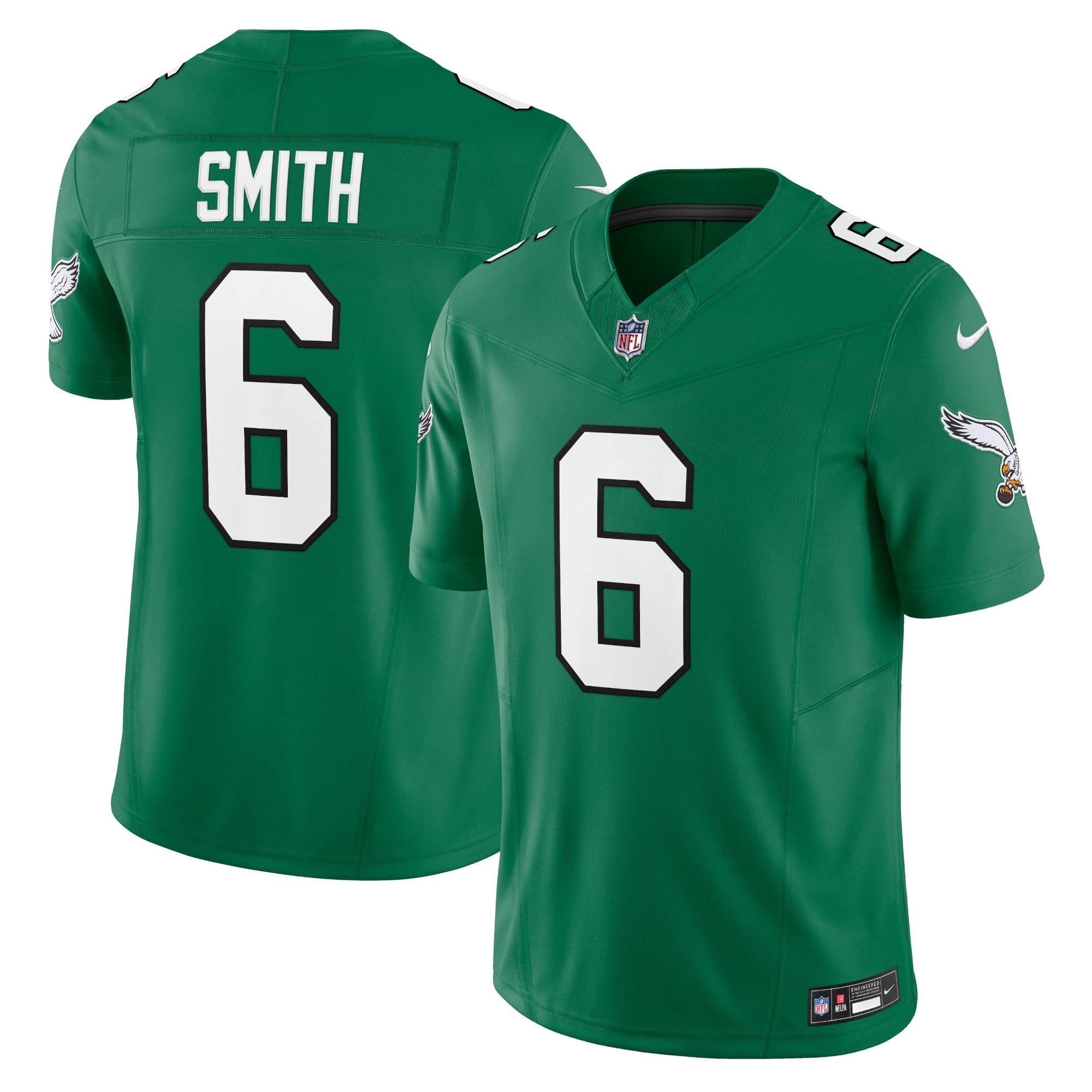 Philadelphia Eagles DeVonta Smith Men's Nike Kelly Green Vapor FUSE Limited Jersey