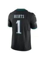 Philadelphia Eagles Jalen Hurts Men's Nike Black Vapor FUSE Limited Jersey