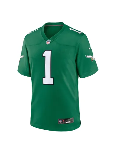 Philadelphia Eagles Jalen Hurts Men's Nike Kelly Green Reserve Jersey 02