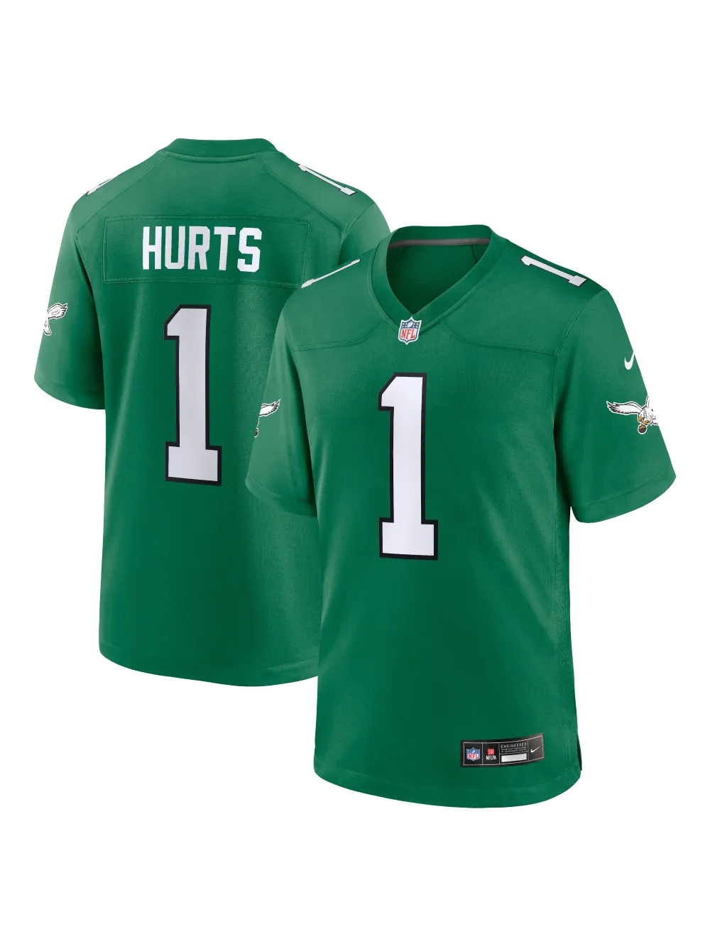 Philadelphia Eagles Jalen Hurts Men's Nike Kelly Green Reserve Jersey