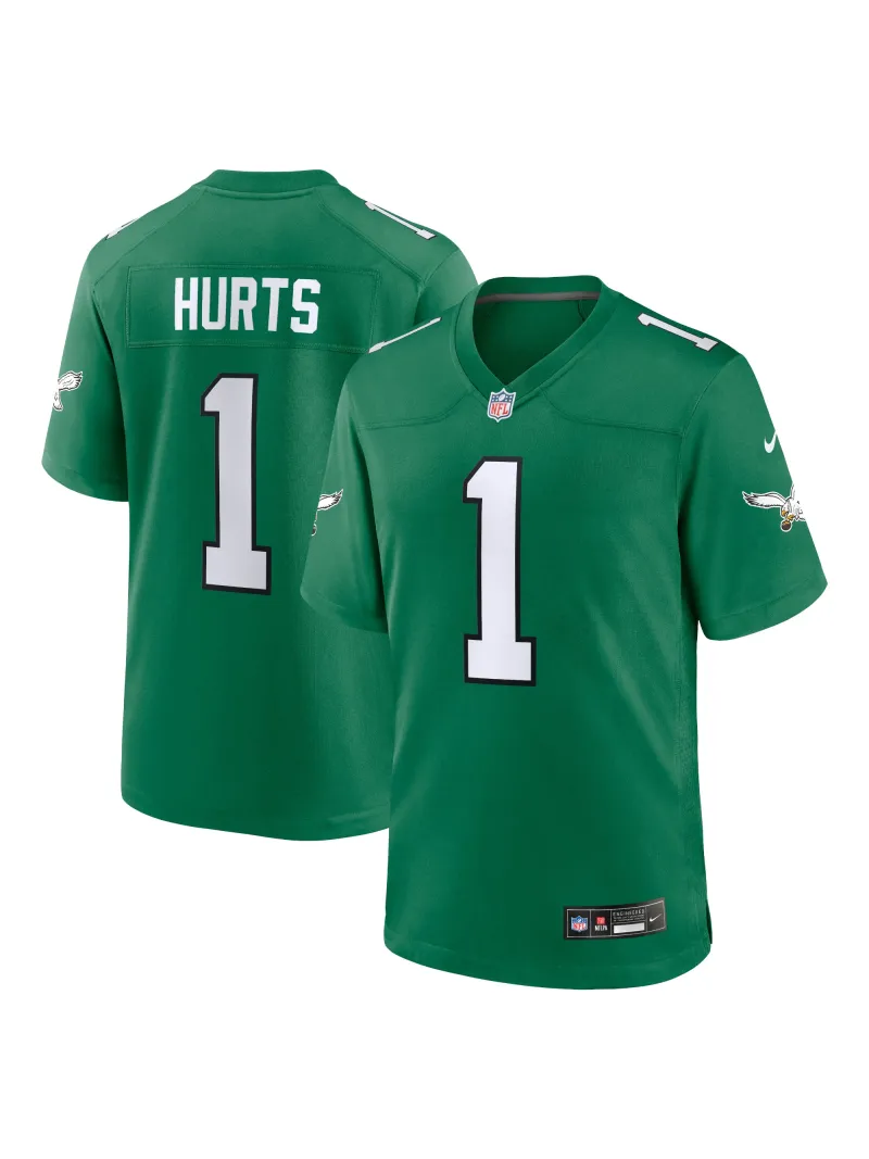 Philadelphia Eagles Jalen Hurts Men's Nike Kelly Green Reserve Jersey