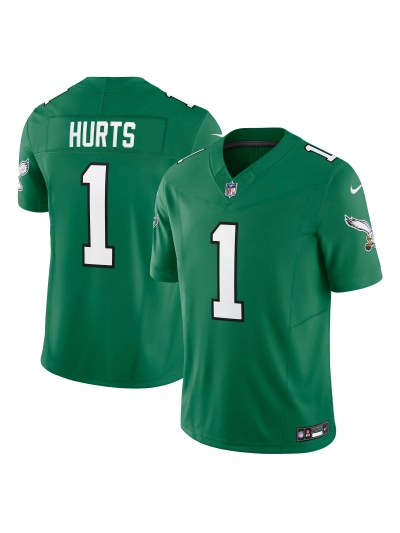 Philadelphia Eagles Jalen Hurts Men's Nike Kelly Green Vapor FUSE Limited Jersey 01