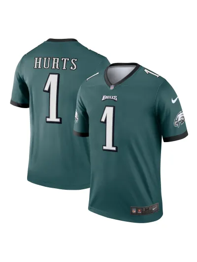 Philadelphia Eagles Jalen Hurts Men's Nike Midnight Green Legend Jersey 01