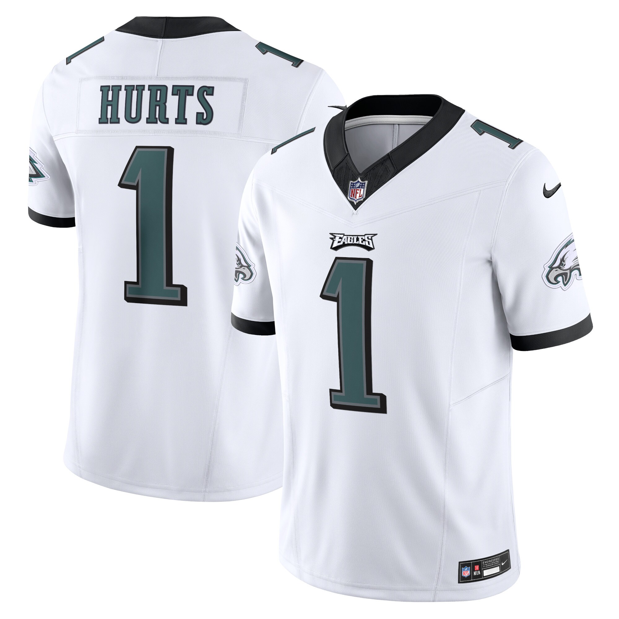 Philadelphia Eagles Jalen Hurts Men's Nike White Vapor FUSE Limited Jersey