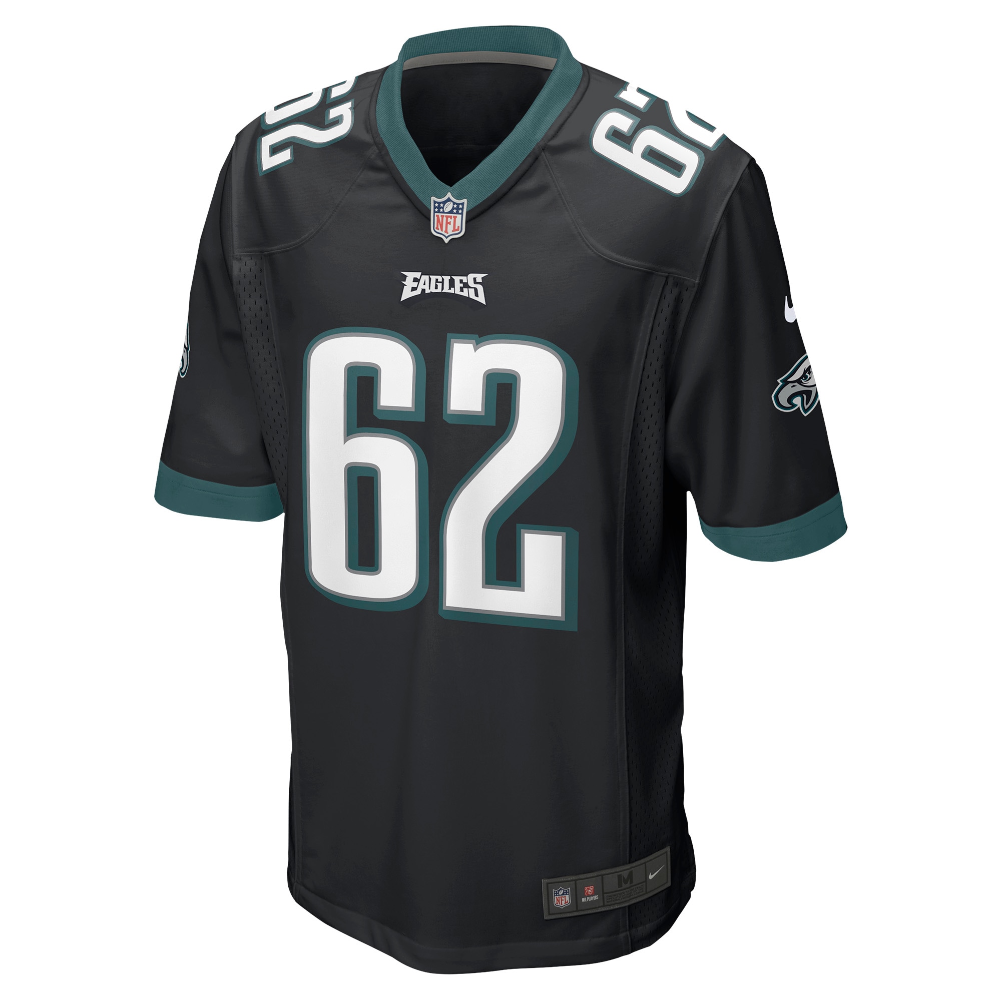 Philadelphia Eagles Jason Kelce Men's Nike Black Game Jersey