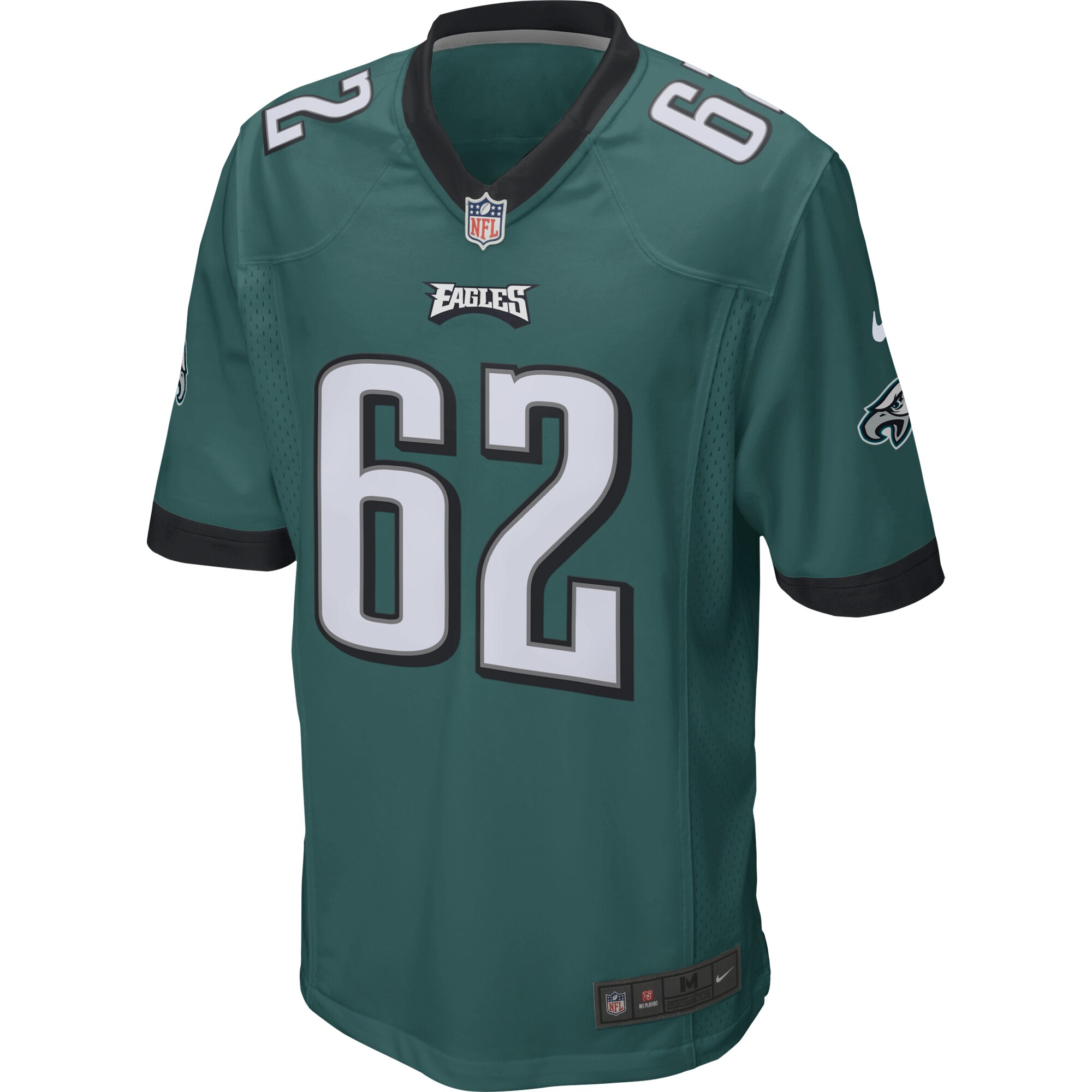 Philadelphia Eagles Jason Kelce Men's Nike Midnight Green Game Jersey