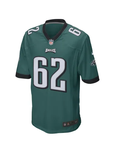 Philadelphia Eagles Jason Kelce Men's Nike Midnight Green Game Jersey 02