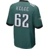 Philadelphia Eagles Jason Kelce Men's Nike Midnight Green Game Jersey