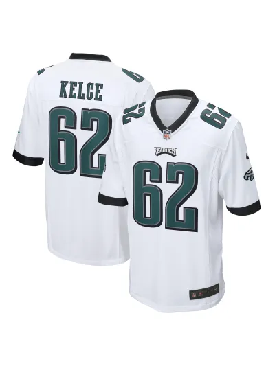 Philadelphia Eagles Jason Kelce Men's Nike White Game Jersey 01
