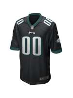 Philadelphia Eagles Men's Nike Black Alternative Custom Game Jersey