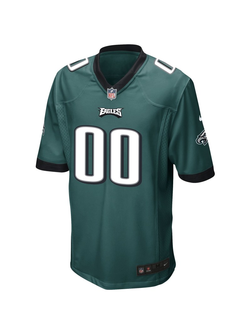 Philadelphia Eagles Men's Nike Midnight Green Custom Game Jersey