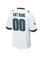 Philadelphia Eagles Men's Nike White Custom Game Jersey