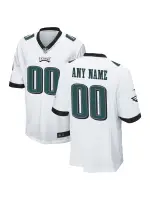 Philadelphia Eagles Men's Nike White Custom Game Jersey