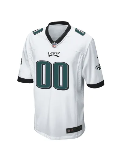 Philadelphia Eagles Men's Nike White Custom Game Jersey 02