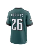 Philadelphia Eagles Men's Saquon Barkley Nike Midnight Green Game Player Jersey