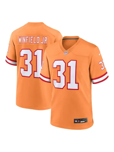 Men's Tampa Bay Buccaneers Antoine Winfield Jr. Nike Orange Retro Game Jersey 01