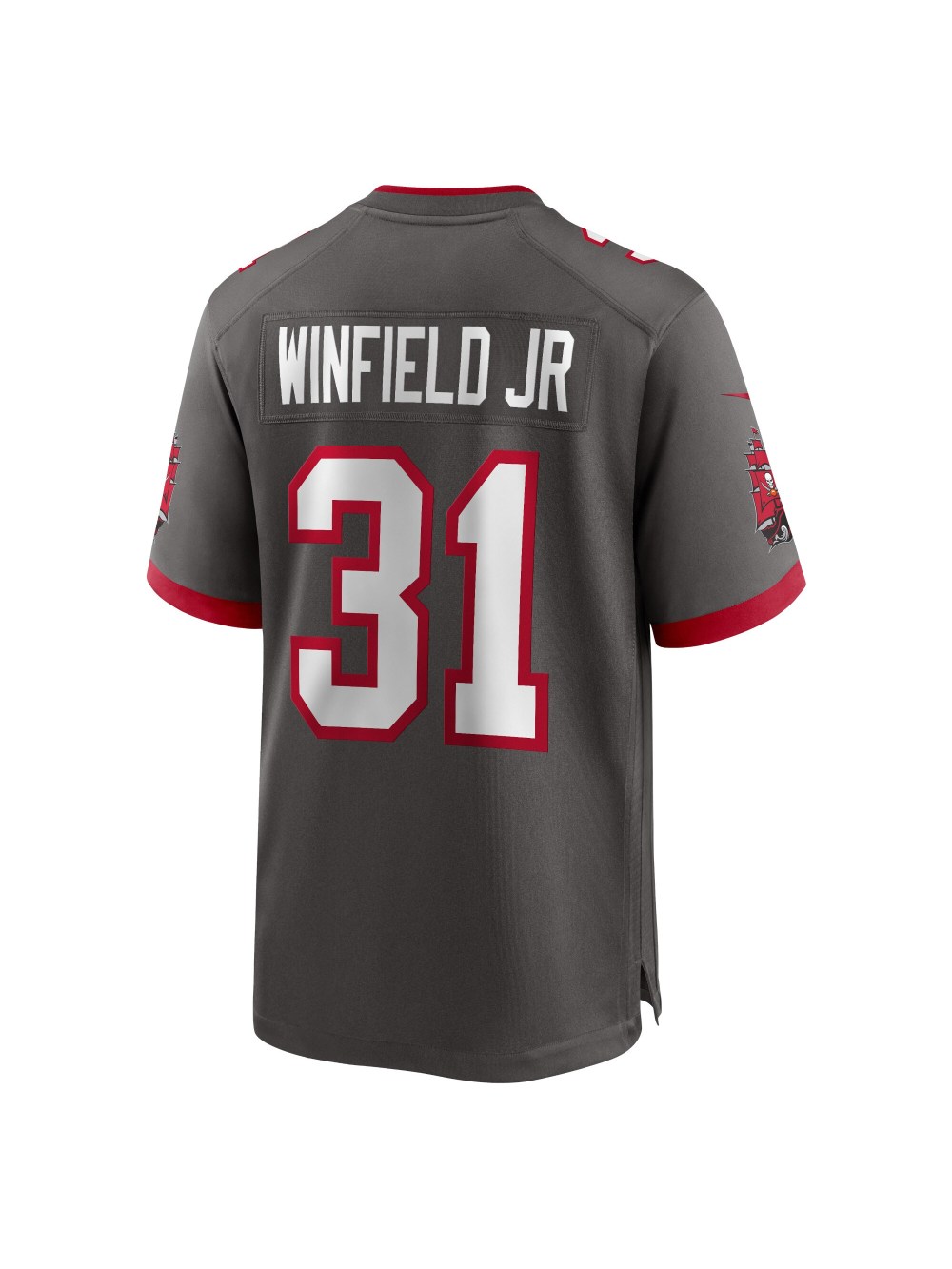 Men's Tampa Bay Buccaneers Antoine Winfield Jr. Nike Pewter Game Jersey