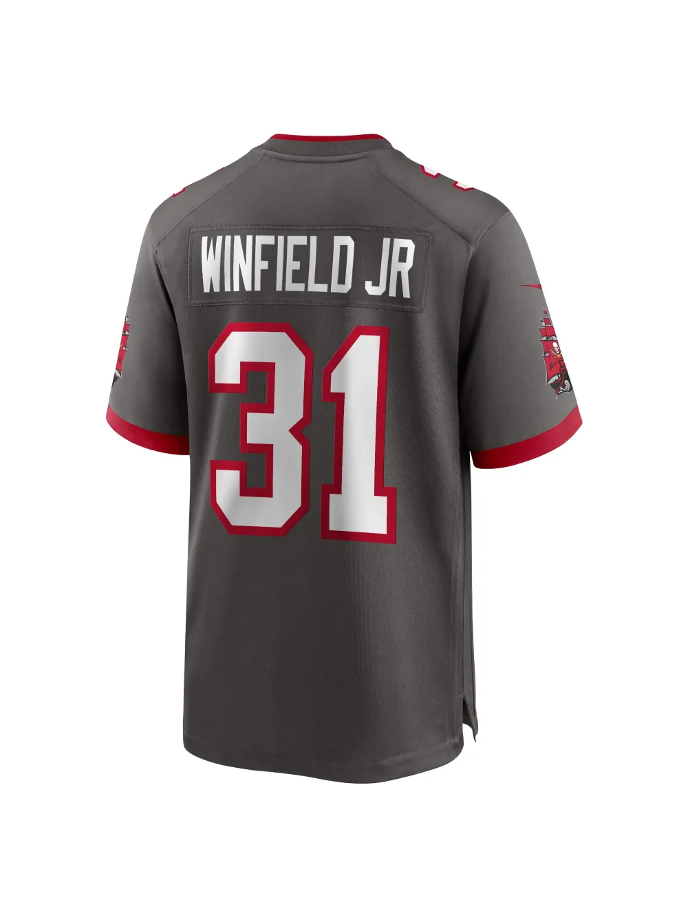 Men's Tampa Bay Buccaneers Antoine Winfield Jr. Nike Pewter Game Jersey