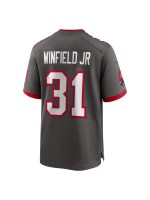 Men's Tampa Bay Buccaneers Antoine Winfield Jr. Nike Pewter Game Jersey