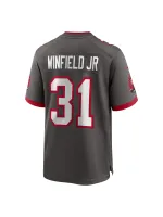 Men's Tampa Bay Buccaneers Antoine Winfield Jr. Nike Pewter Game Jersey