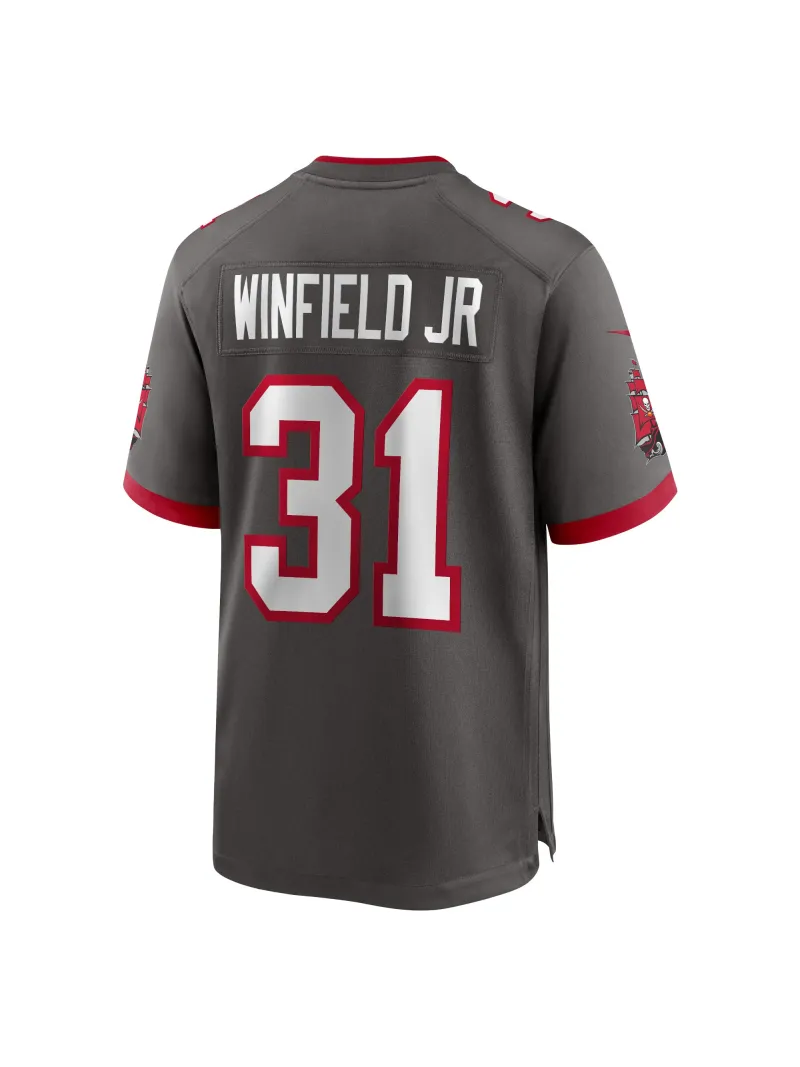Men's Tampa Bay Buccaneers Antoine Winfield Jr. Nike Pewter Game Jersey