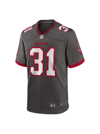 Men's Tampa Bay Buccaneers Antoine Winfield Jr. Nike Pewter Game Jersey 02