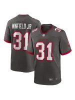 Men's Tampa Bay Buccaneers Antoine Winfield Jr. Nike Pewter Game Jersey