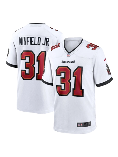 Men's Tampa Bay Buccaneers Antoine Winfield Jr. Nike White Game Jersey 01