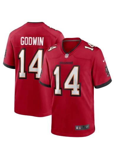 Men's Tampa Bay Buccaneers Chris Godwin Nike Red Game Jersey 01