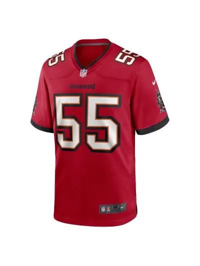 Men's Tampa Bay Buccaneers Derrick Brooks Nike Red Retired Player Game Jersey 02