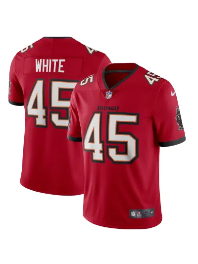 Men's Tampa Bay Buccaneers Devin White Nike Red Vapor Limited Edition Jersey 01