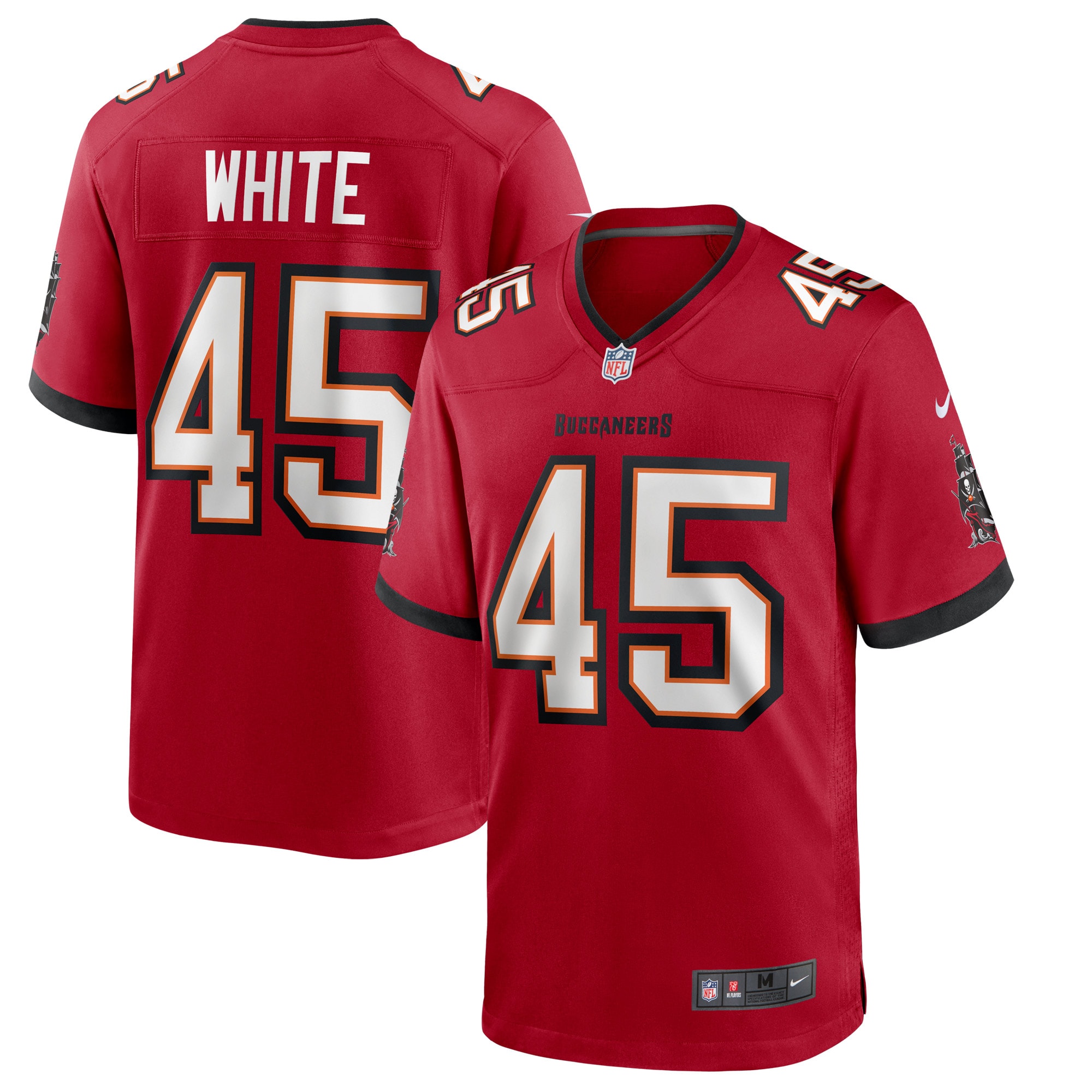 Men's Tampa Bay Buccaneers Devon White Nike Red Players Game Jersey