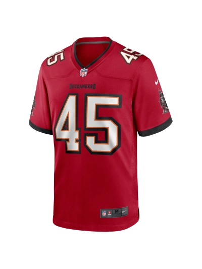 Men's Tampa Bay Buccaneers Devon White Nike Red Players Game Jersey 02