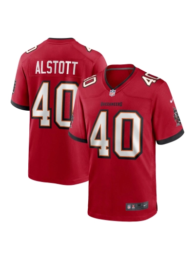 Men's Tampa Bay Buccaneers Mike Alstott Nike Red Retired Players Game Jersey 01