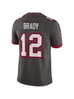 Men's Tampa Bay Buccaneers Tom Brady Nike Pewter Alternate Vapor Limited Edition Jersey