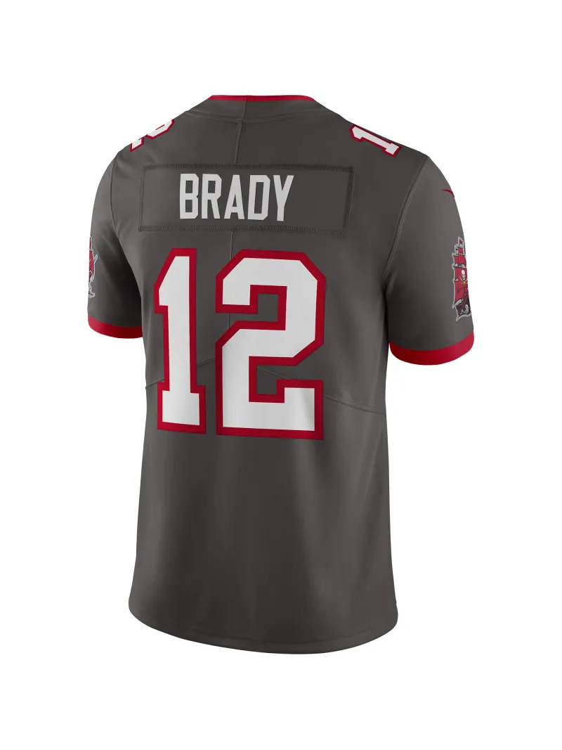Men's Tampa Bay Buccaneers Tom Brady Nike Pewter Alternate Vapor Limited Edition Jersey
