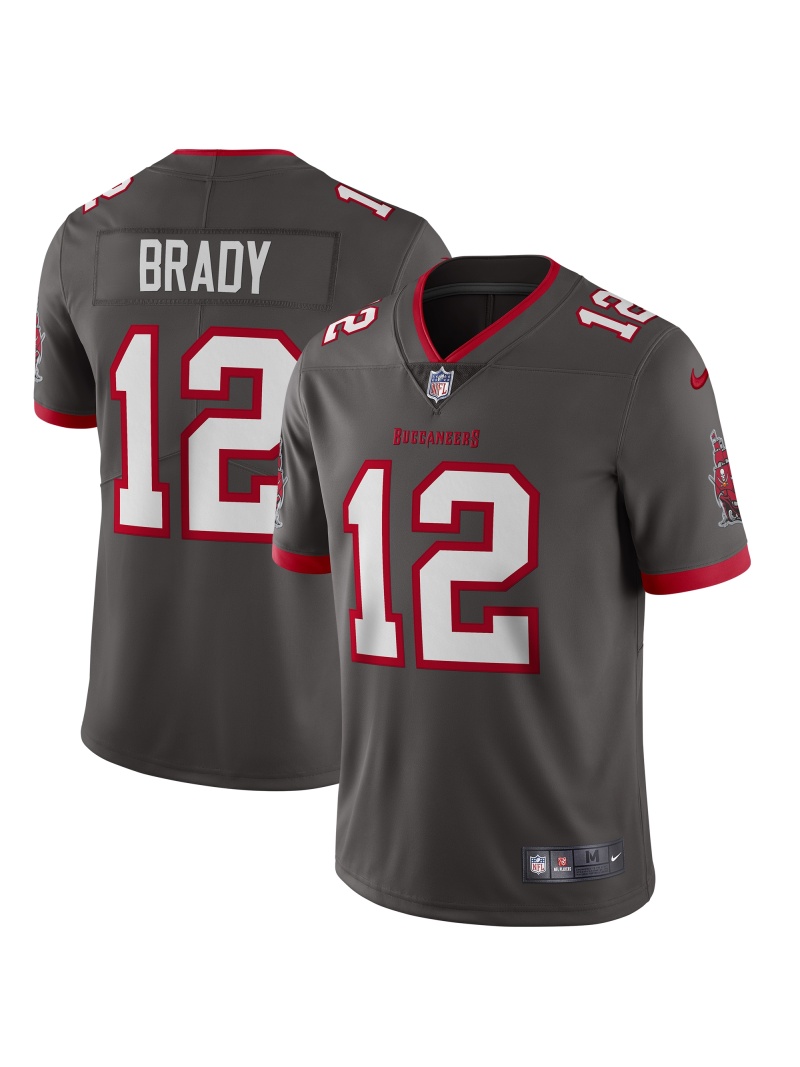 Men's Tampa Bay Buccaneers Tom Brady Nike Pewter Alternate Vapor Limited Edition Jersey