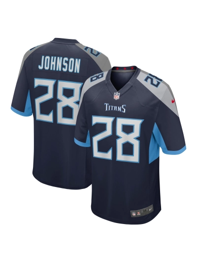 Men's Tennessee Titans Chris Johnson Nike Navy Retired Players Game Jersey 01