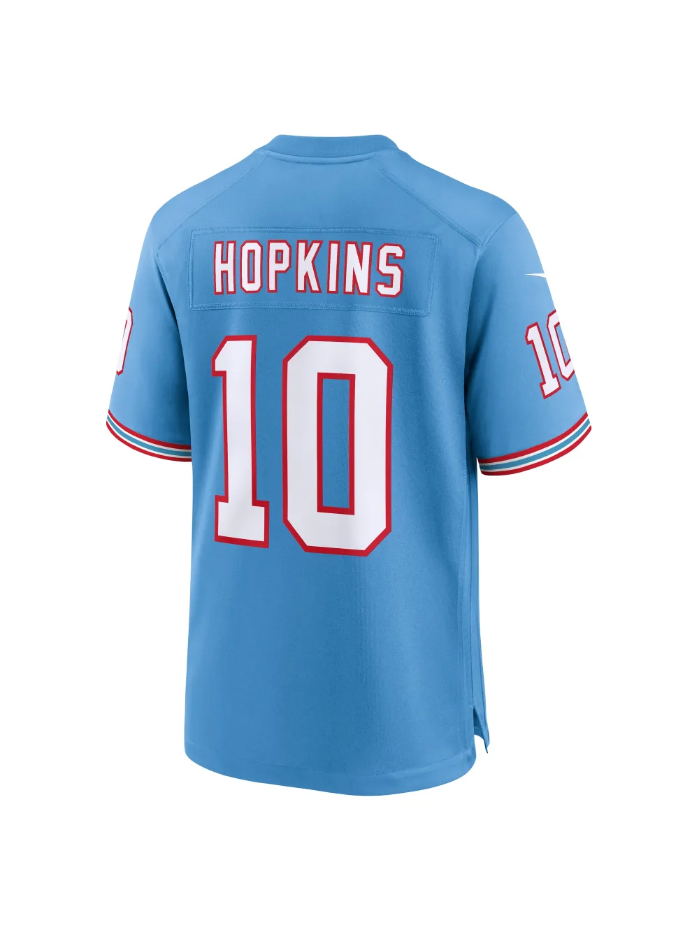 Men's Tennessee Titans DeAndre Hopkins Nike Light Blue Oilers Retro Players Game Jersey