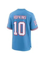 Men's Tennessee Titans DeAndre Hopkins Nike Light Blue Oilers Retro Players Game Jersey