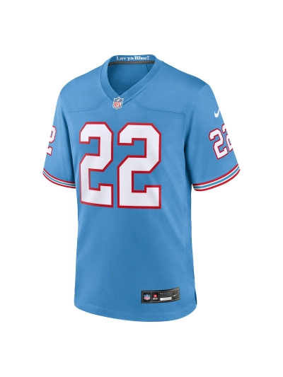 Men's Tennessee Titans Derrick Henry Nike Light Blue Oilers Retro Alternate Jersey 02