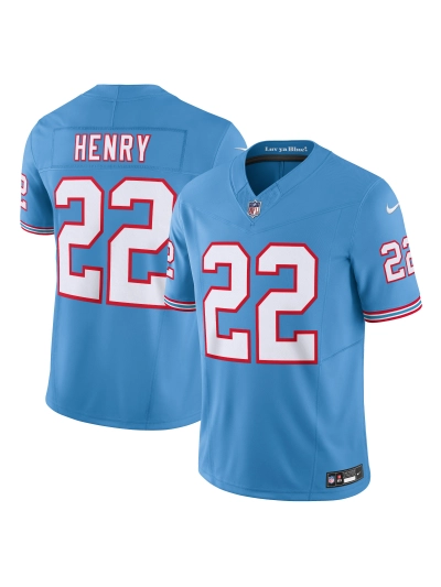 Men's Tennessee Titans Derrick Henry Nike Light Blue Vapor FUSE Limited Jersey 01
