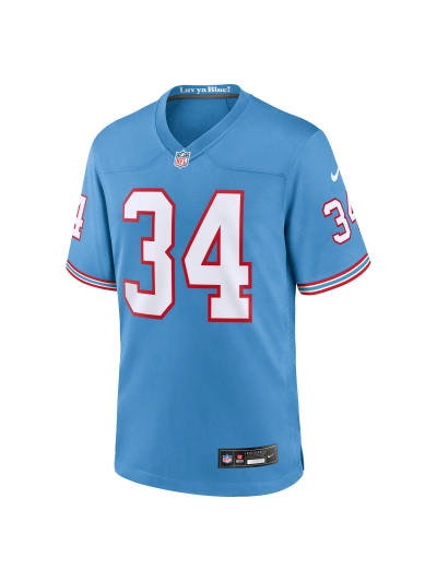 Men's Tennessee Titans Earl Campbell Nike Light Blue Oilers Retro Retired Player Game Jersey 02
