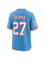 Men's Tennessee Titans Eddie George Nike Light Blue Oilers Retro Retired Players Game Jersey