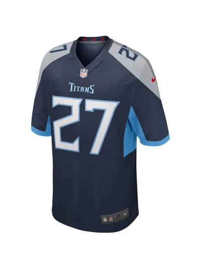 Men's Tennessee Titans Eddie George Nike Navy Game Retired Player Jersey 02