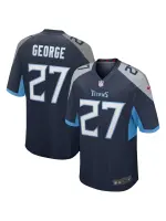 Men's Tennessee Titans Eddie George Nike Navy Game Retired Player Jersey