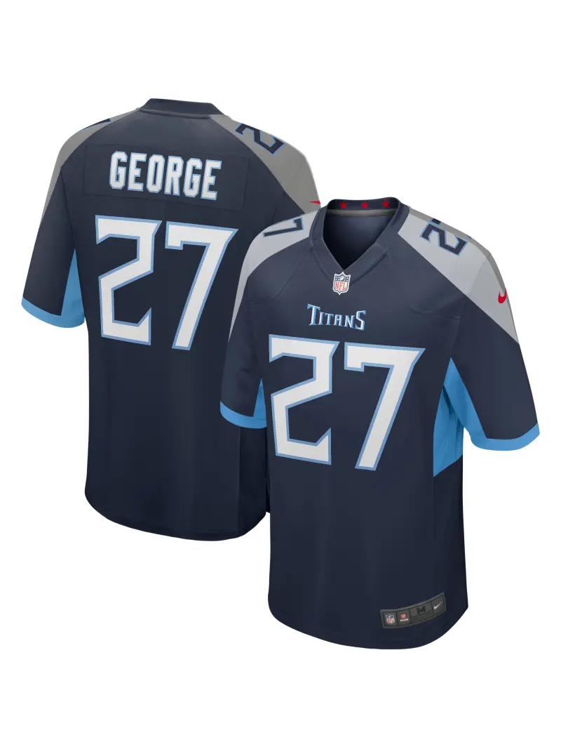 Men's Tennessee Titans Eddie George Nike Navy Game Retired Player Jersey